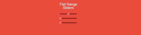 Flat-Range-Sliders