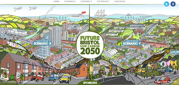 Future Bristol Vector Art in Web Design