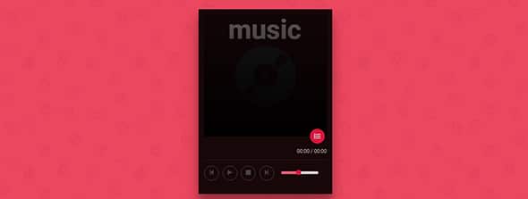 Material Music Player Floating Action Buttons
