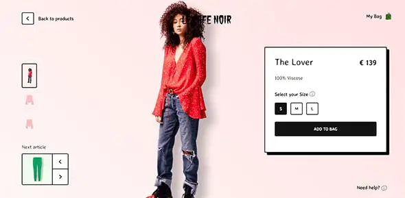 The Lover Le Cafe Noir colorful websites