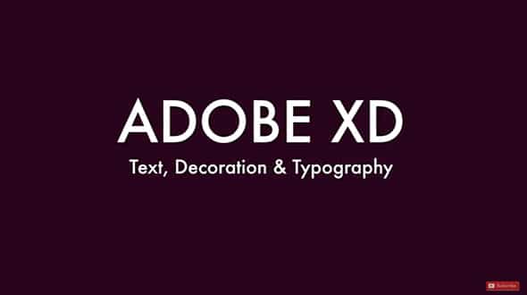 Adding Text Style Decoration Google Fonts Adobe XD tutorials