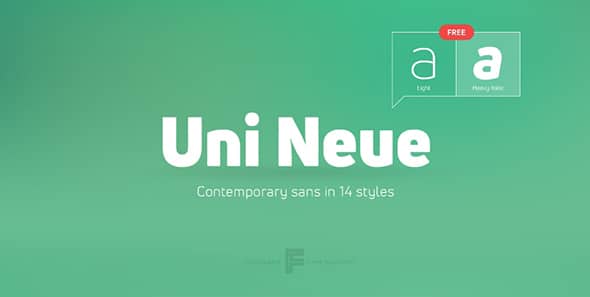 Uni Neue Font on Behance
