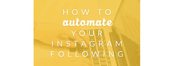 How to Automate Your Instagram Following