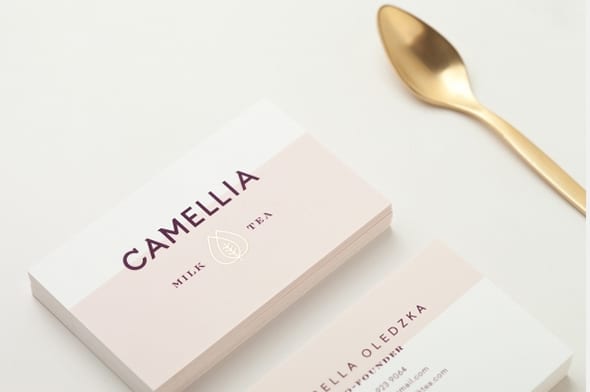 Camellia Milk Tea Brand Board