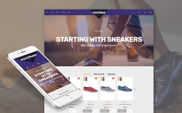 Footman - Sneakers Store PrestaShop Theme