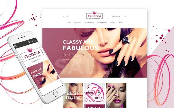 Nail Care Products Magento Theme