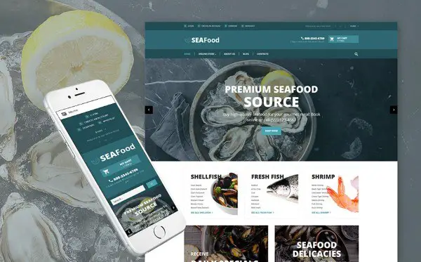The Best Seafood Delicacies VirtueMart Theme