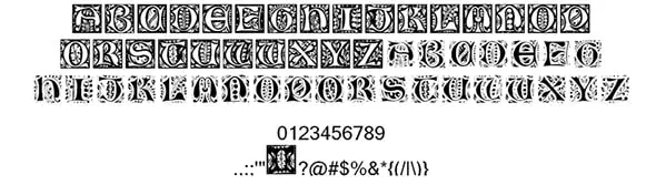 Gothic Leaf by Lord Kyl MacKay Medieval fonts