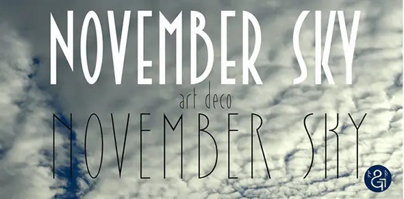 November Sky Demo - Typeface Free Tall Fonts