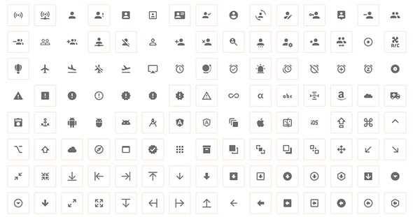 Material Design Webfont Icons