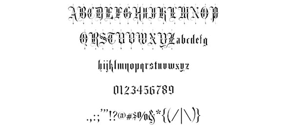 FancyText by Diogene Medieval font