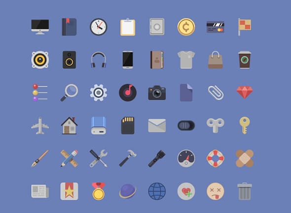 Material Design Icons in Free PSD
