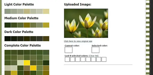CSS Drive: Image to Colors Palette Generator