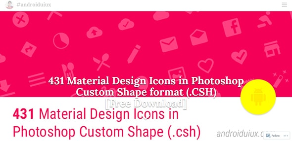 Material Design Icons Custom Shape