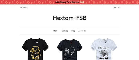 Free Shipping Bar by Hextom App for Shopify