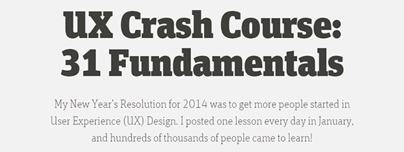 UX Crash Course
