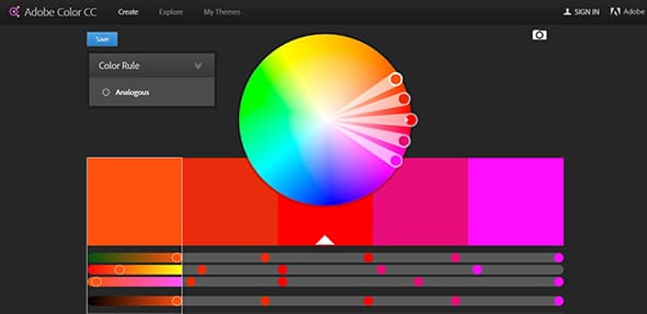 Adobe Color CC - color generator