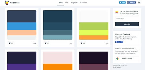 Color Hunt - color generators