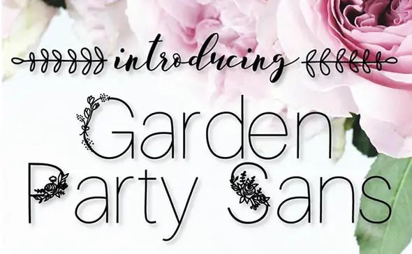 GardenPartySans Free Tall Fonts