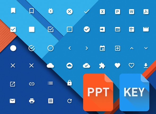 Material Design Powerpoint & Keynote Icons