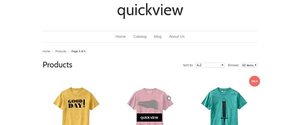 Quick View by Secomapp best Shopify app