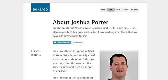 Joshua Porter & Bokardo Design UX blogs