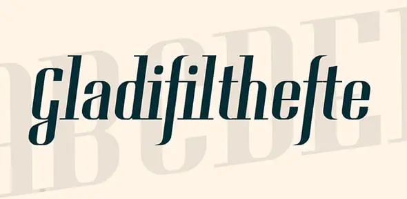 Gladifilthefte - Tall Font