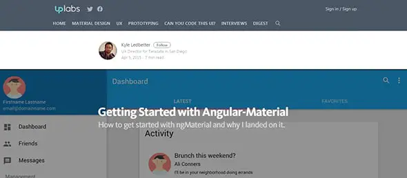 Getting Started with Angular-Material – Design, Code, and Prototyping