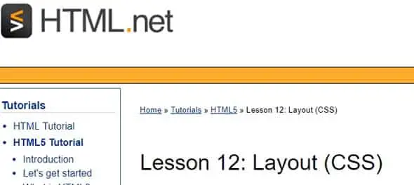 Layout (CSS)entutorial - HTML.net