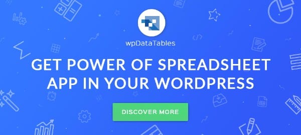 wpDataTables Useful Productivity Tool