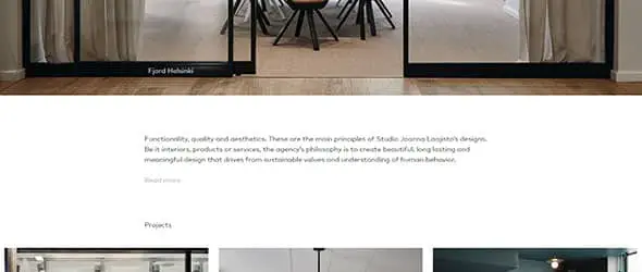 Studio Joanna Laajisto Minimal Websites