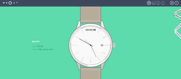 Wrist Flat Trend in Web Design