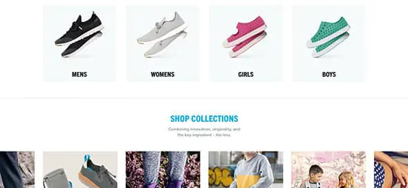 Shoes, Boots & Sandals Modular Grid Layouts 