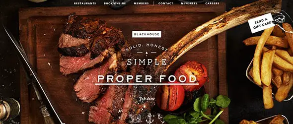 Blackhouse Tasty Website Designs from the Food Industry 