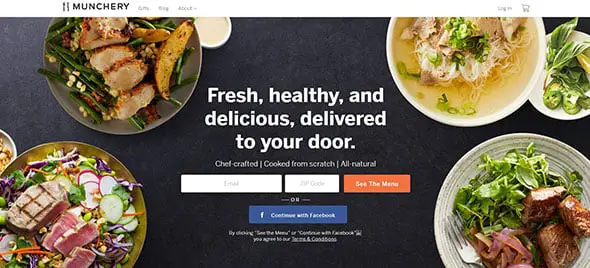 Munchery Tasty Website Designs from the Food Industry