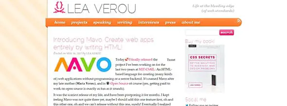 Lea Verou Creative Female Web Designers 