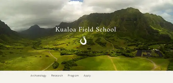 Kualoa Field School Drop Down Menu Designs