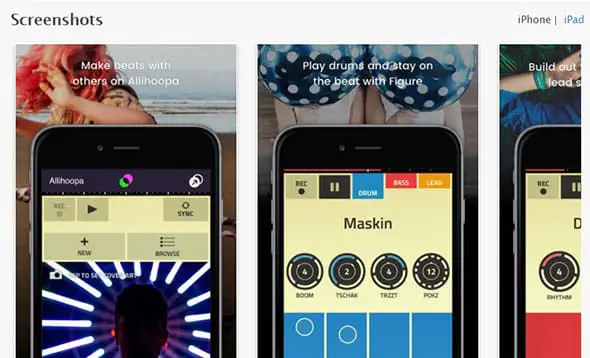 Figure - Make Music & Beats on the App Store UI Design Projects