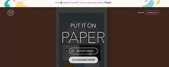 Paper & Pencil by FiftyThree UI Design Projects