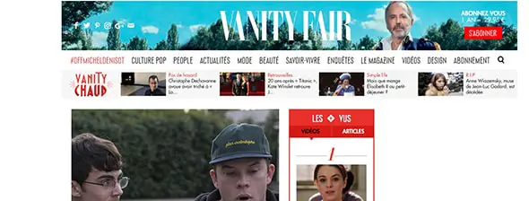 Vanity Fair France Magazine Luxury Websites 