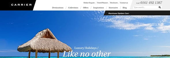 Luxury Holidays & 5 Star Tailor Made Holidays 2017_18 - Carrier