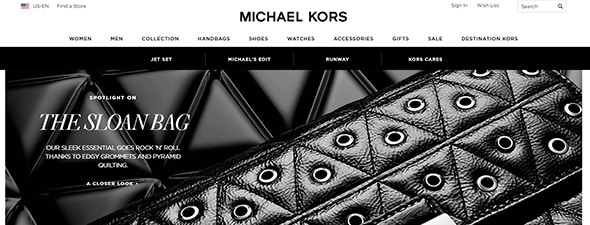 Destination Kors Luxury Websites