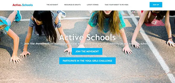 Active Schools Squarespace Websites