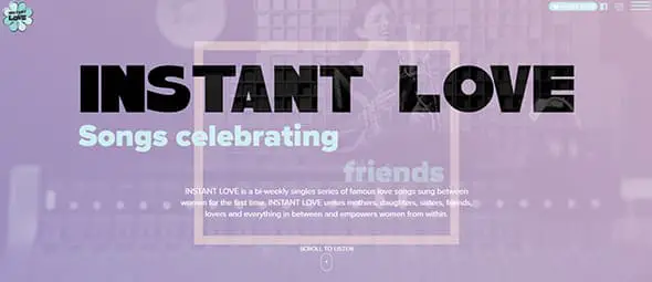 Instant Love Background Music website