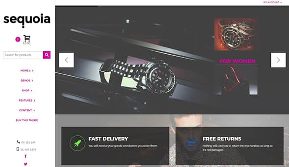 Sequoia – theme for WordPress and WooCommerce