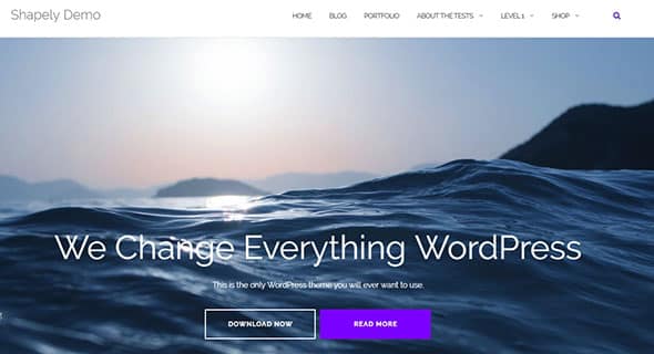 Front Page - Shapely Free Responsive WordPress Themes