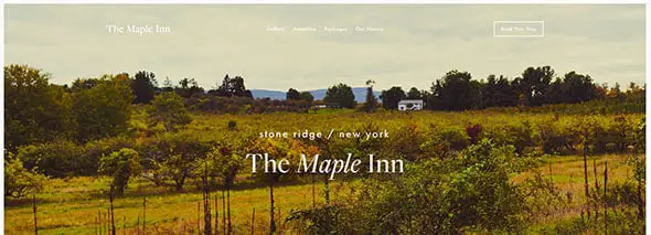 The Maple Inn Squarespace Template