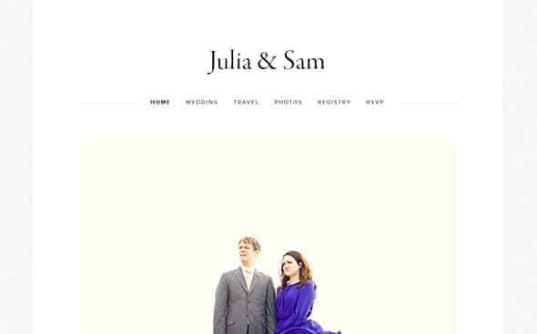 Julia & Sam Squarespace Template