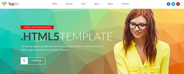 TopBiz - Responsive Corporate HTML5 Template Preview - ThemeForest