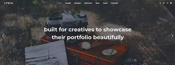 Lydia - Photography & Magazine Site Template Preview - ThemeForest Responsive Website Template